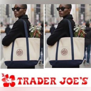 Trader Joe’s large classic tote bag- set of 2